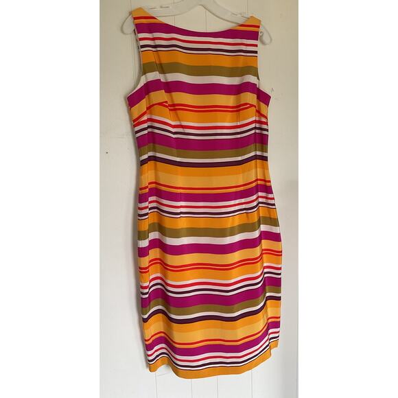 Maggy London SILK Sleeveless Dress Size 12 - Picture 2 of 9